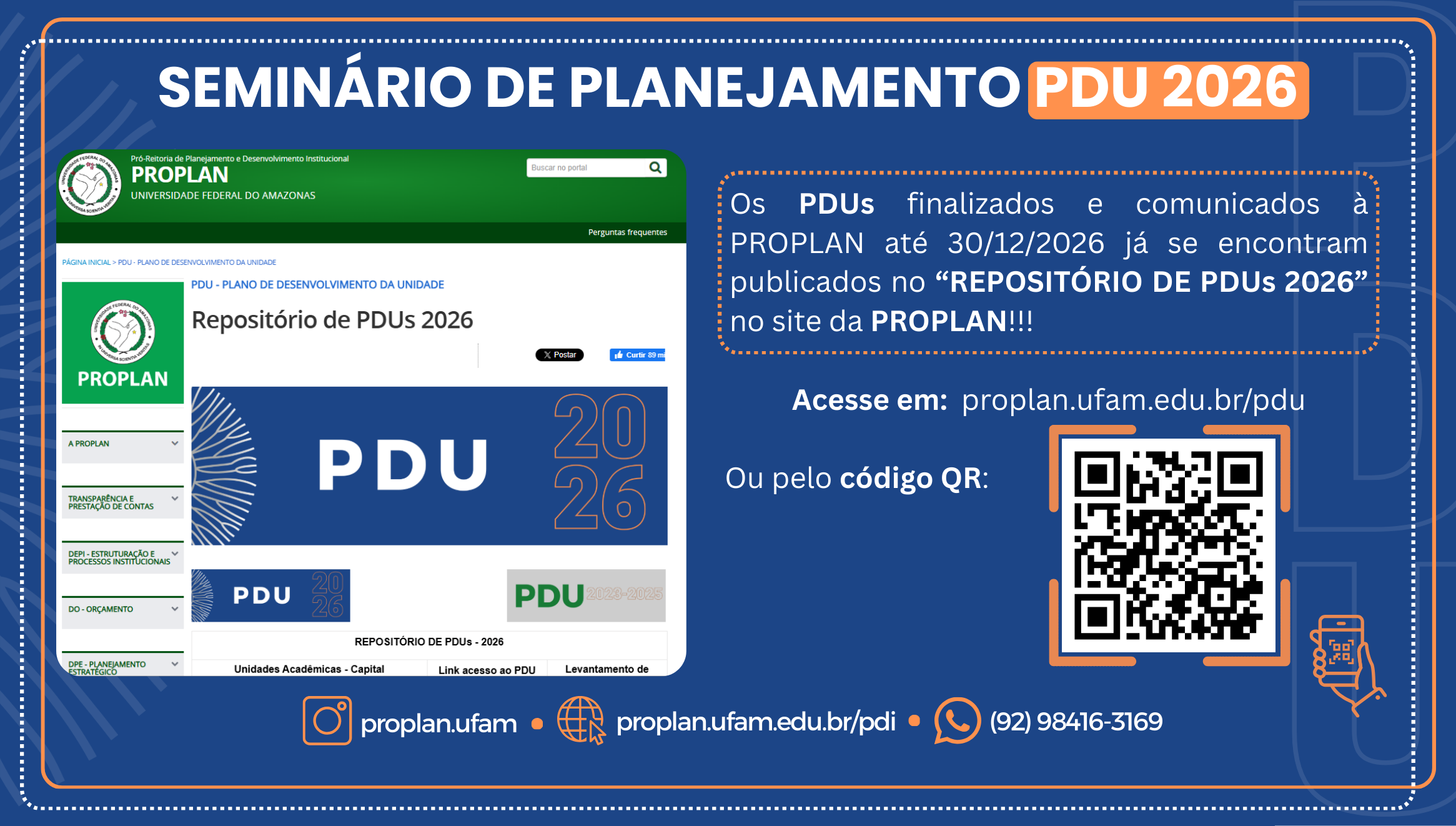 PDUs 2026 foram publicados no 